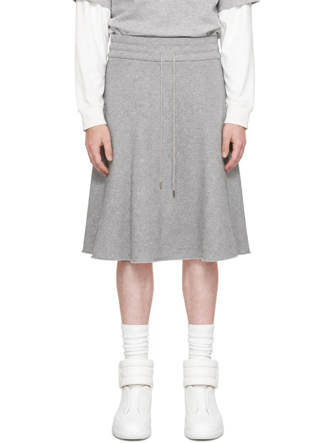Gray Felpa Skort - 1