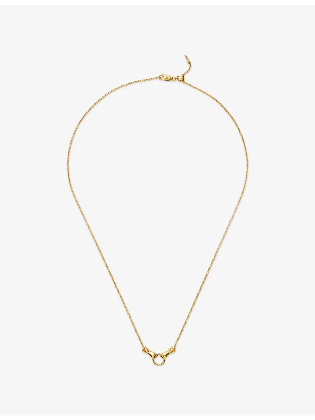 Harris Reed X Missoma In Good Hands Mini 18ct Yellow Gold-Plated, Cubic Zirconia And Black Onyx Pend - 1