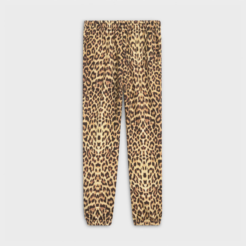 CELINE CELINE-EMBROIDERED TRACK PANTS IN COTTON WITH PRINT outlook