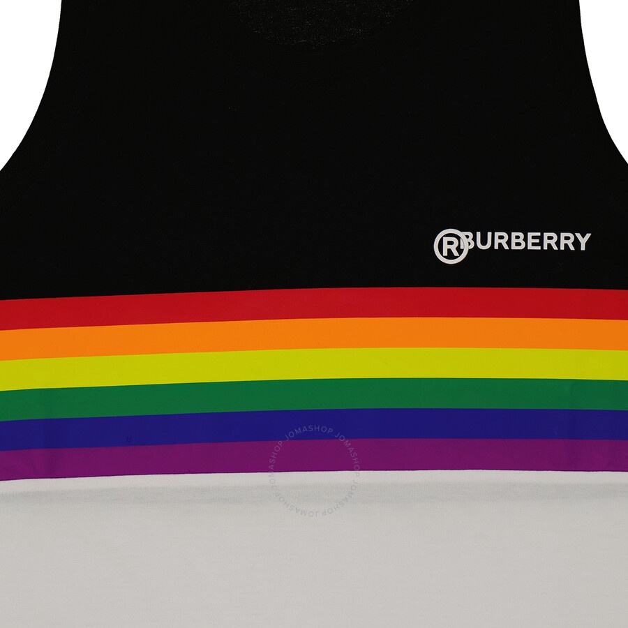 Burberry Burberry Men's Black Pride Print Tank Top jomashop