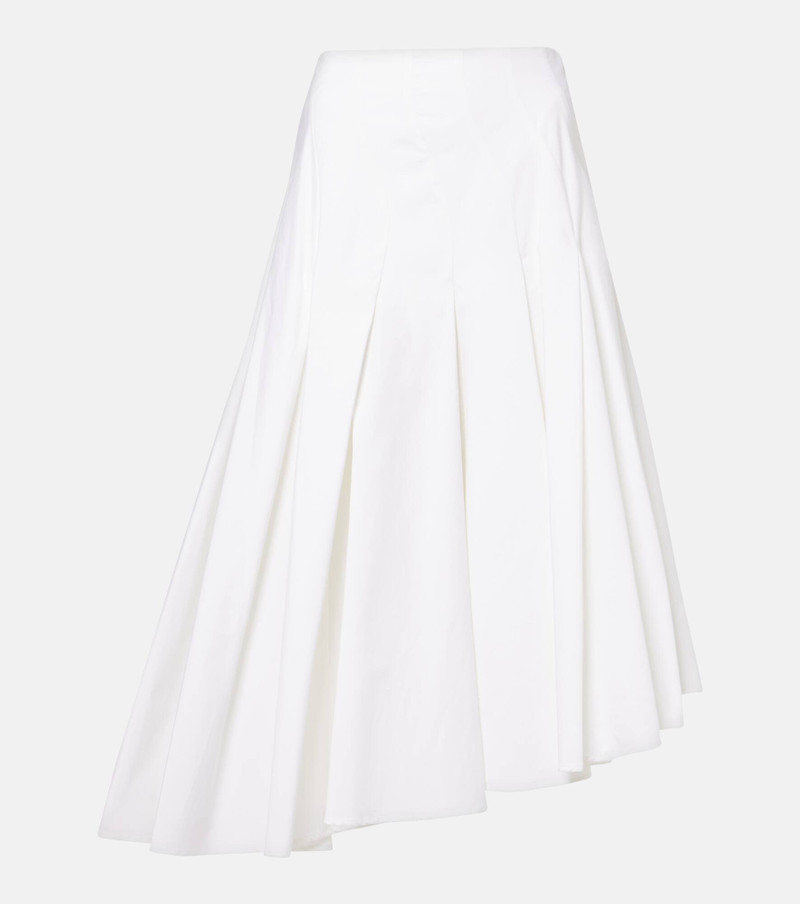 Rio asymmetric cotton midi skirt - 1