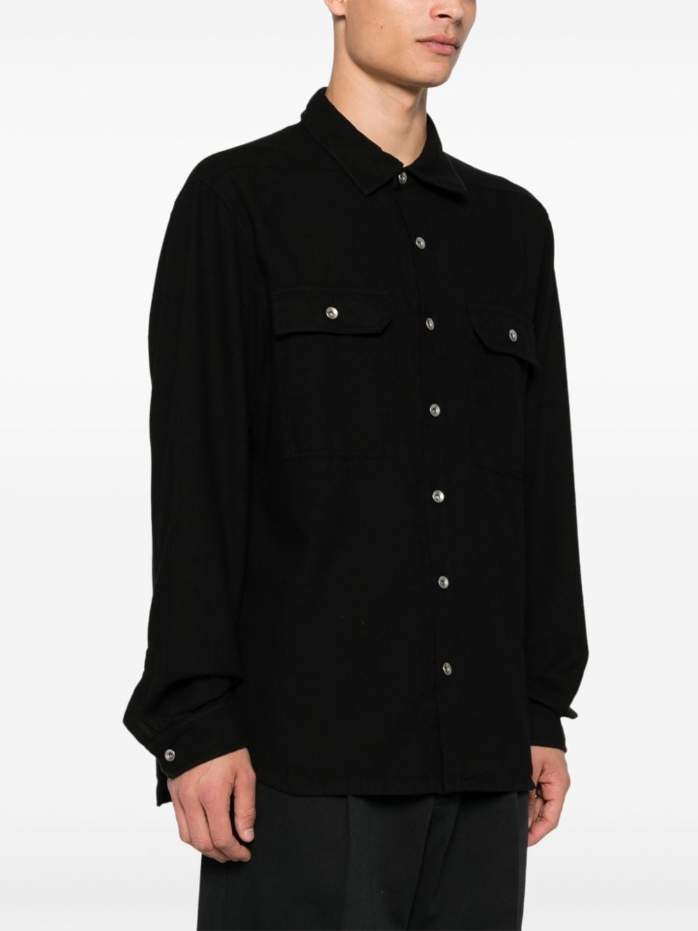 organic cotton overshirt - 3
