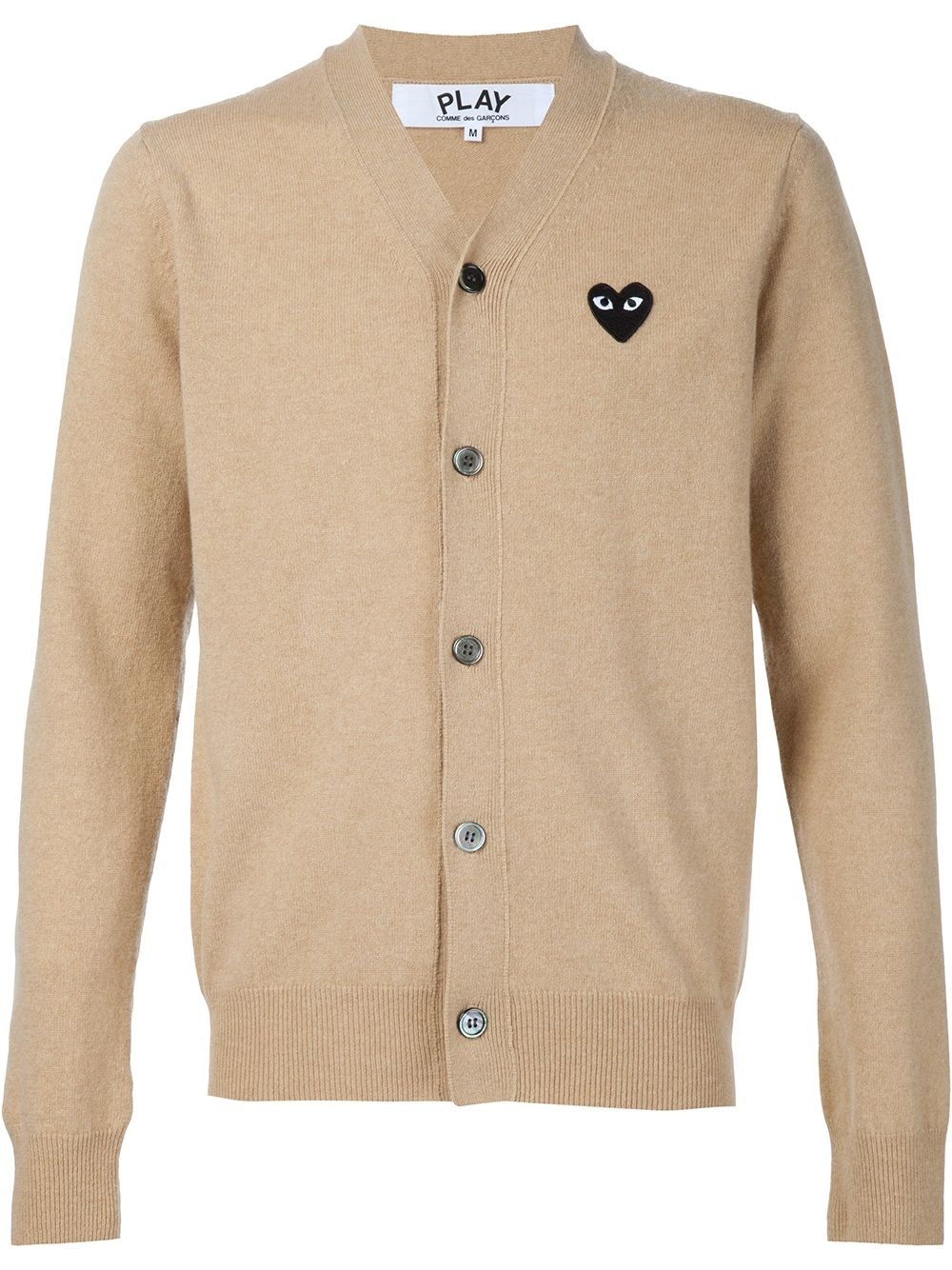 embroidered heart cardigan - 1