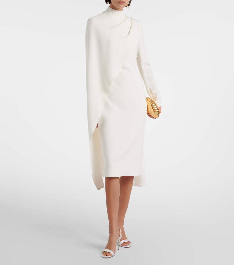 ELIE SAAB Caped cady cocktail dress outlook