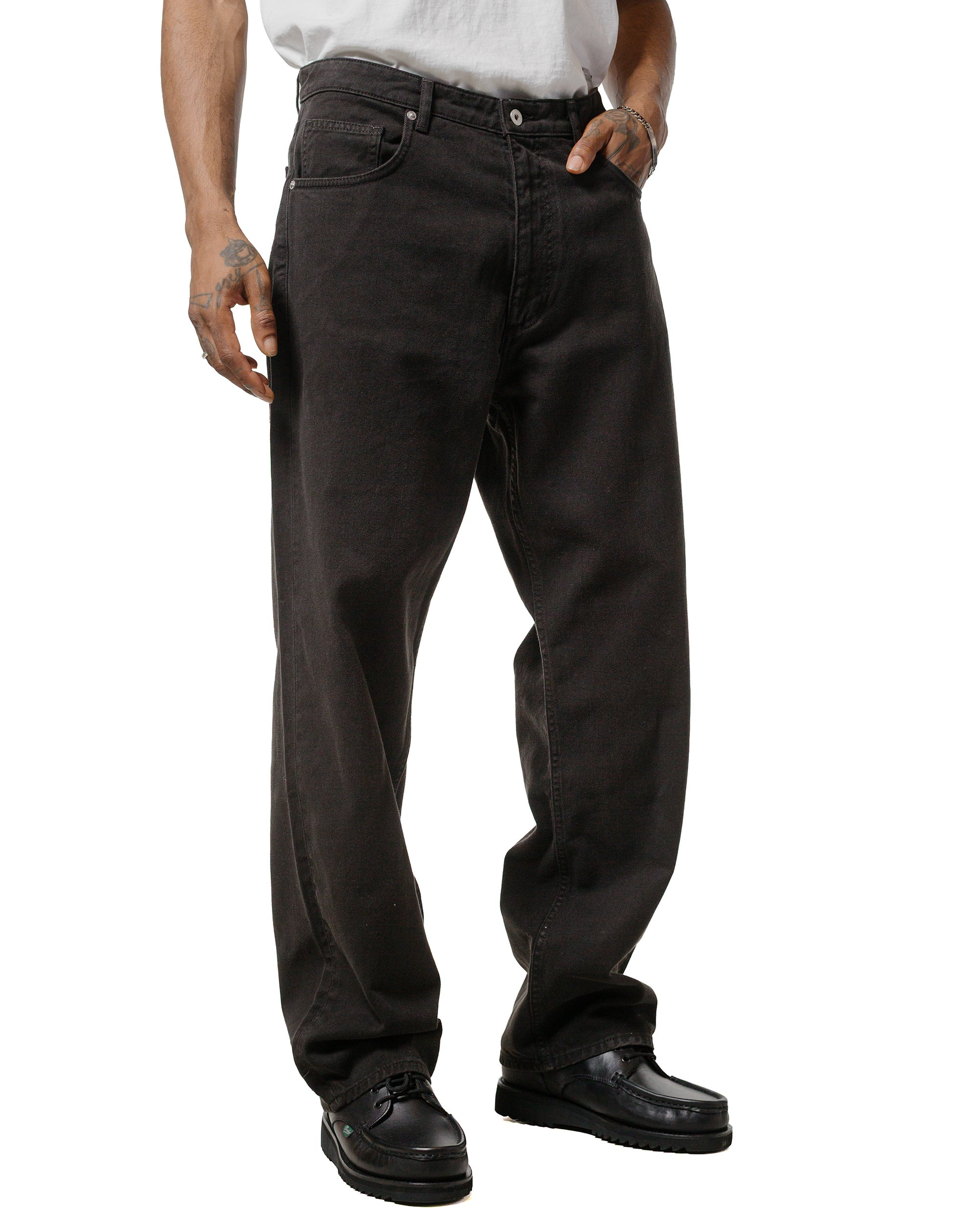 Mogens Relaxed 5 Pocket Heavy Twill Black - 2