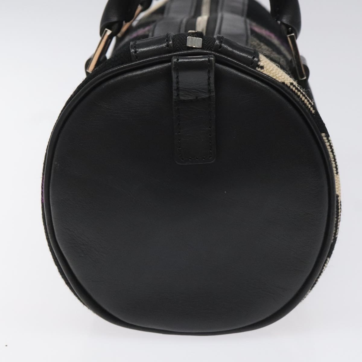 Burberry Hand Bag Wool Black - 4