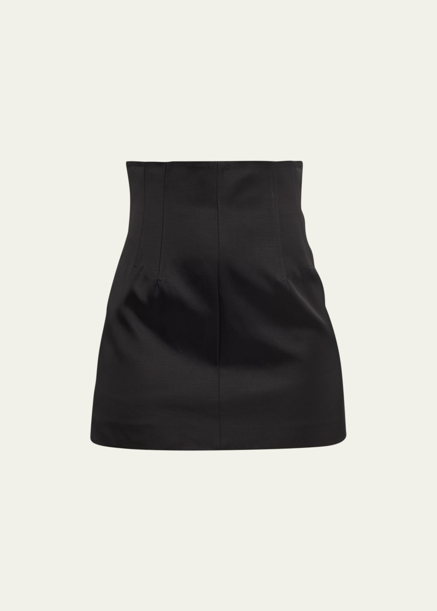 High-Waisted Corset Mini Skirt - 1