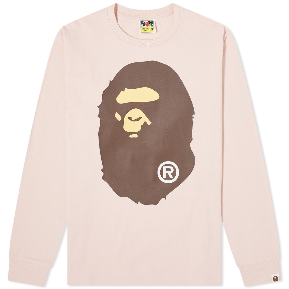 A Bathing Ape Long Sleeve Big Ape Head Tee - 1