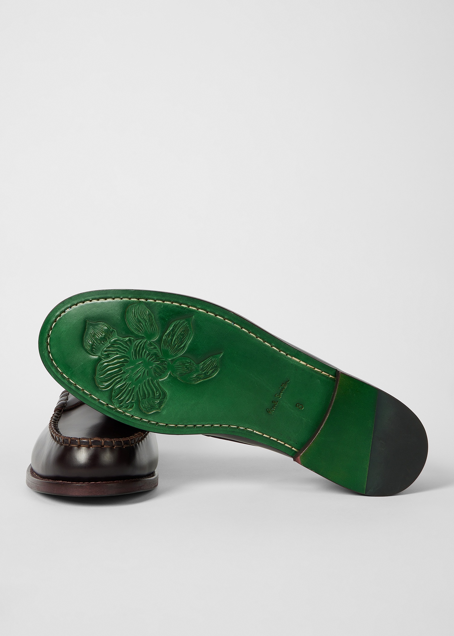 Bordeaux Leather 'Lido' Loafers - 4