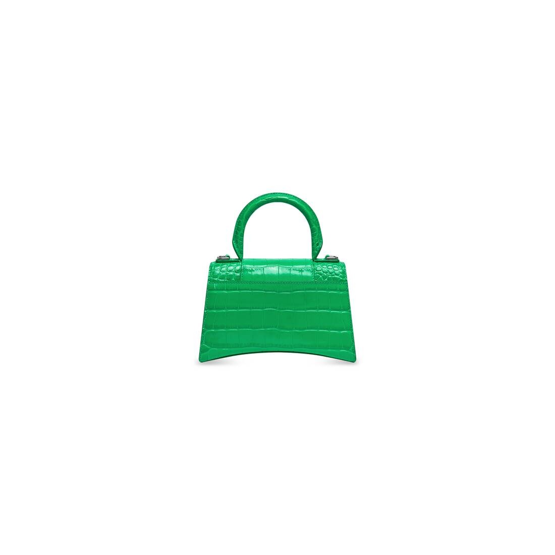 Women's Hourglass Xs Handbag Crocodile Embossed in Green - 3