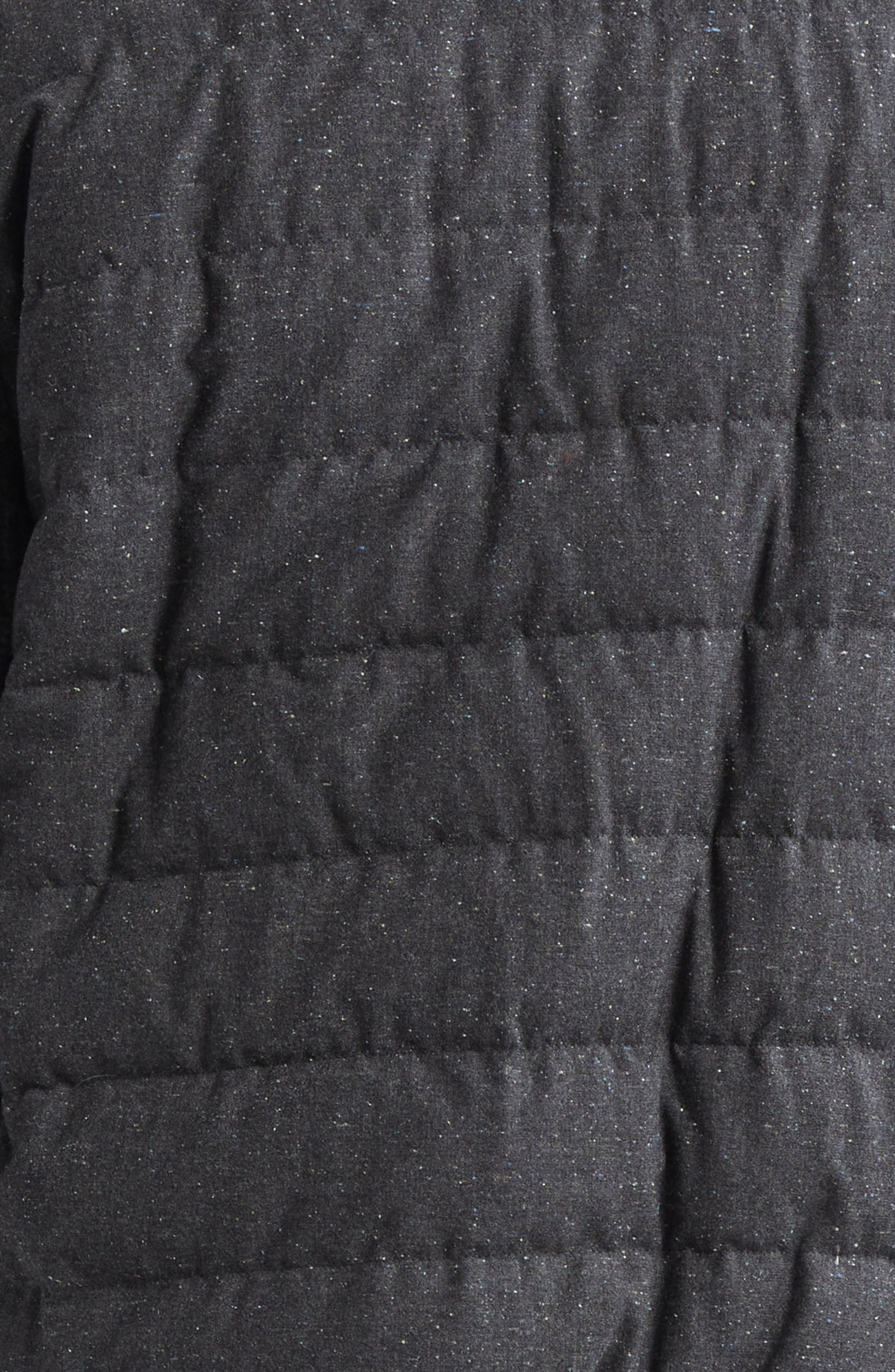 Herno Mixed Media Quilted Wool Blend Knickerbocker Jacket in Charcoal at Nordstrom - 6