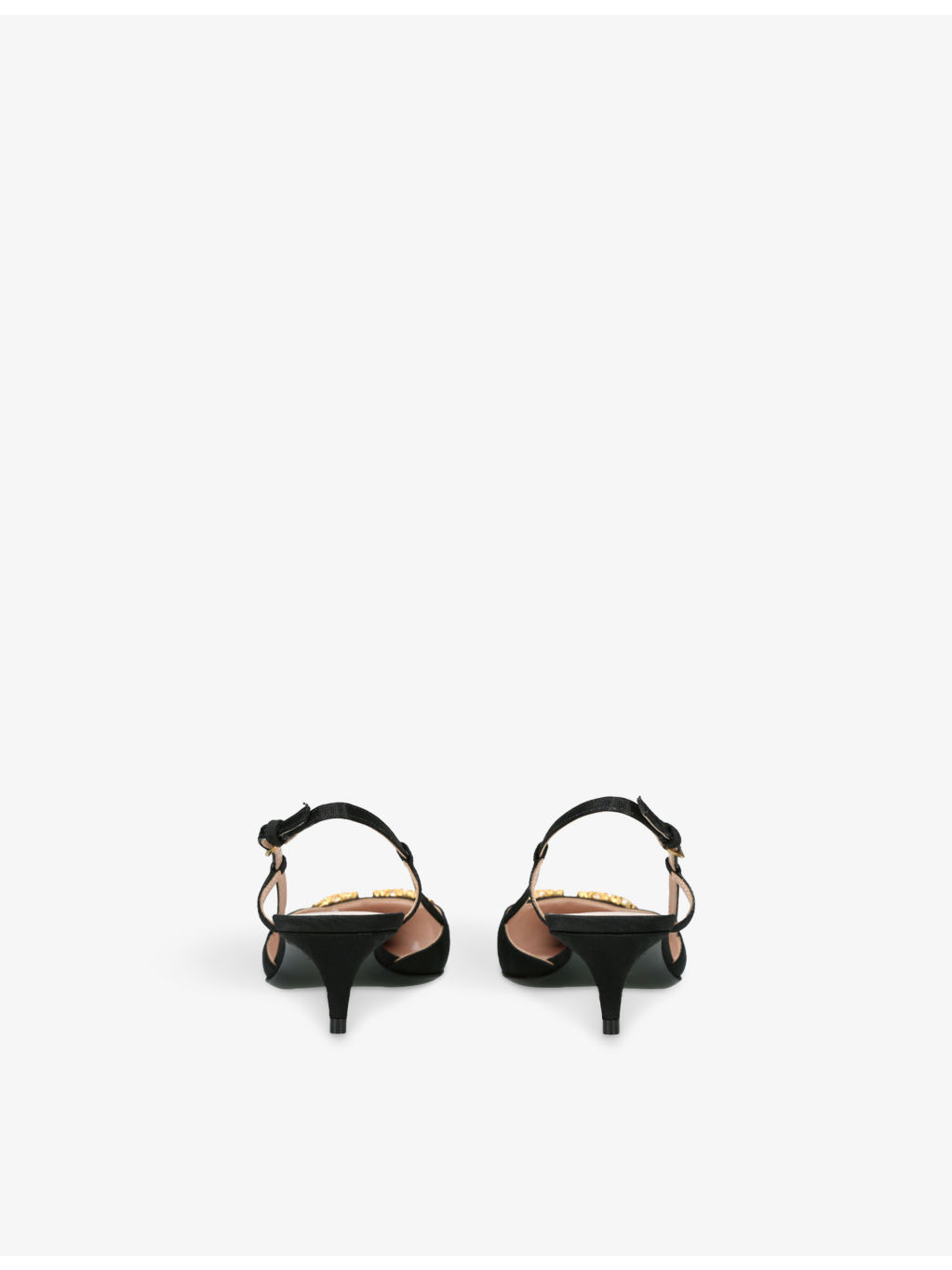 VLogo 40 Satin Slingback Heeled Courts - 4