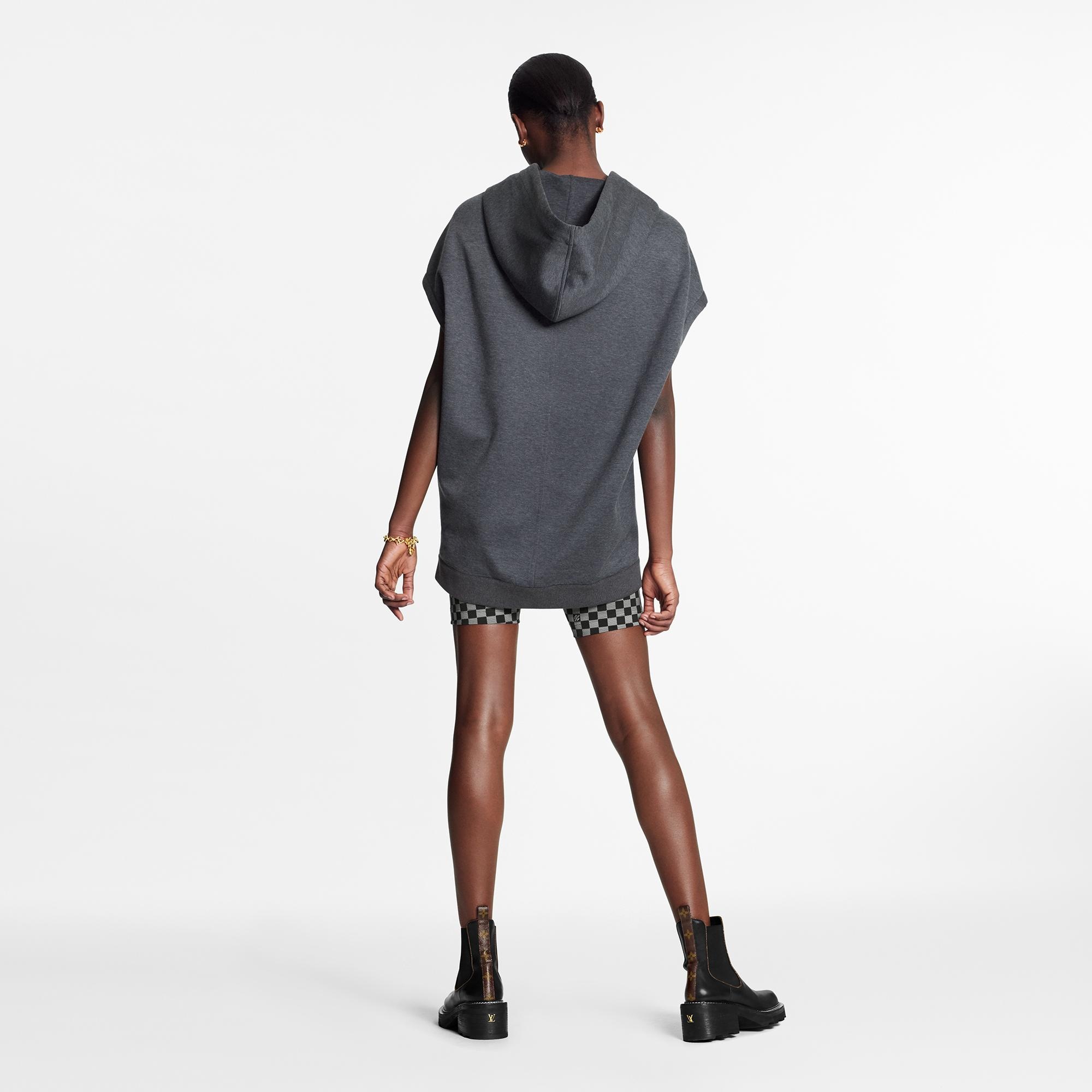 Front Pocket Sleeveless Hoodie - 2