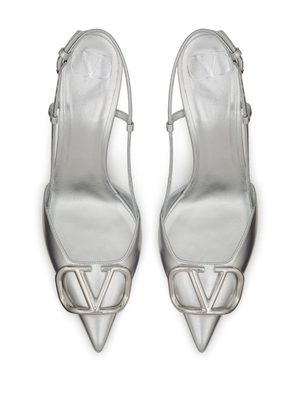 Vlogo Signature 80mm slingback pumps - 4