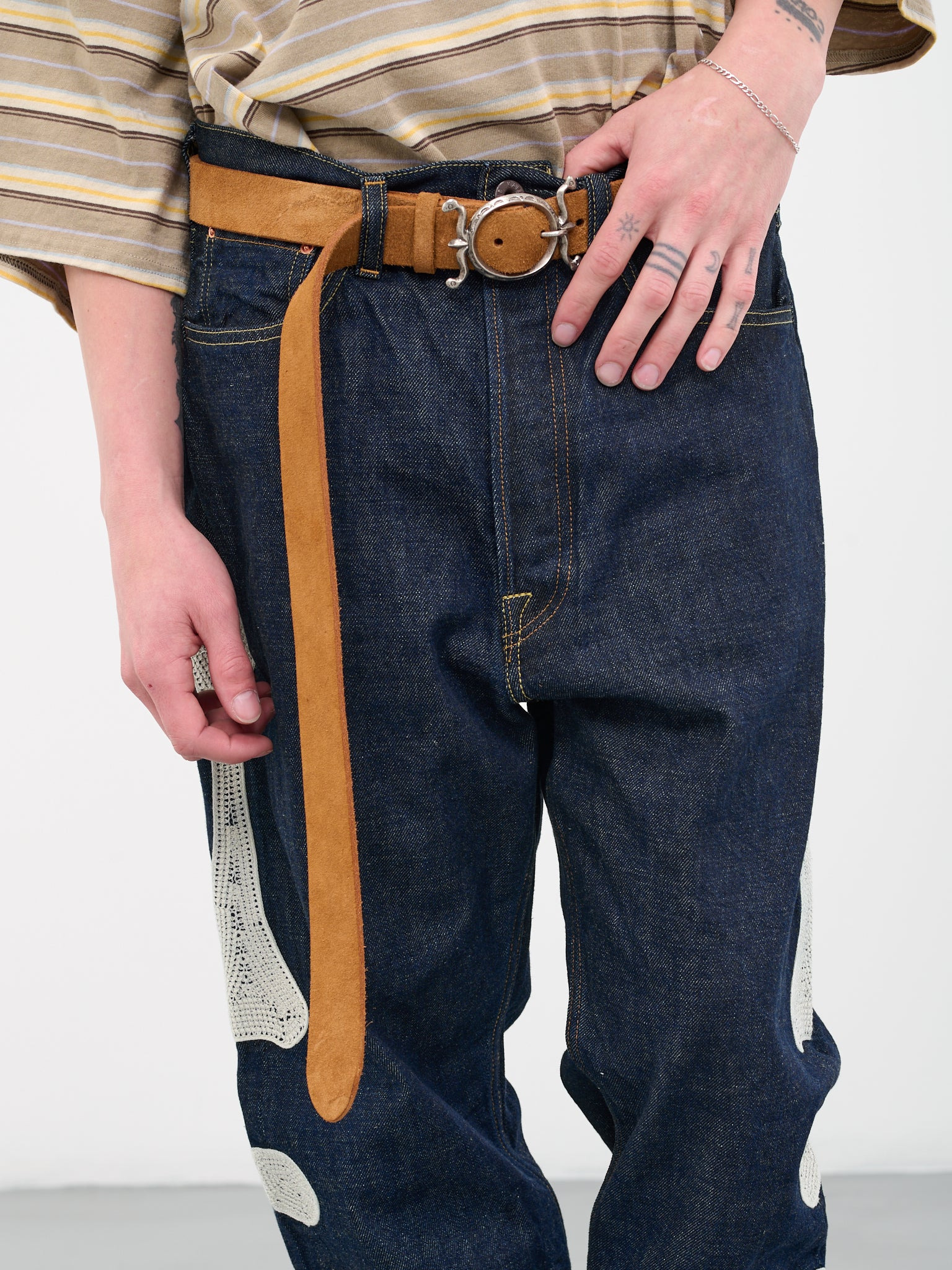Suede Neptune Buckle Belt - 3