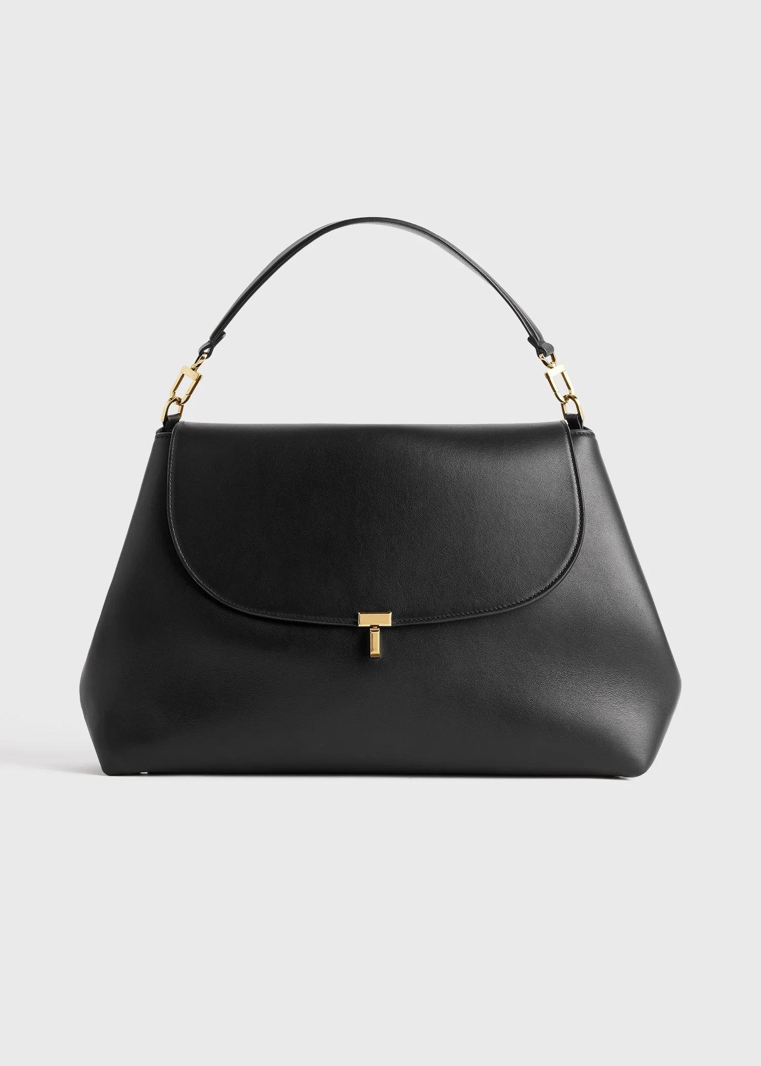 T-lock leather satchel black - 1