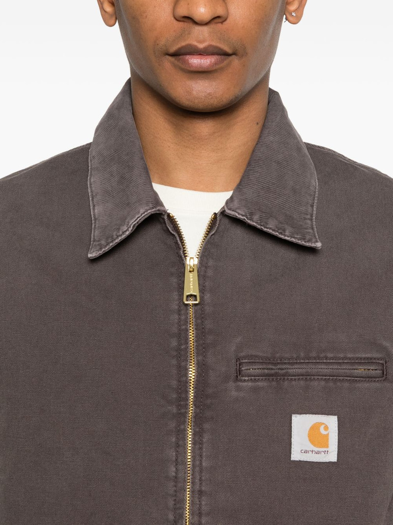 Detroit logo-patch zip-fastening jacket 5