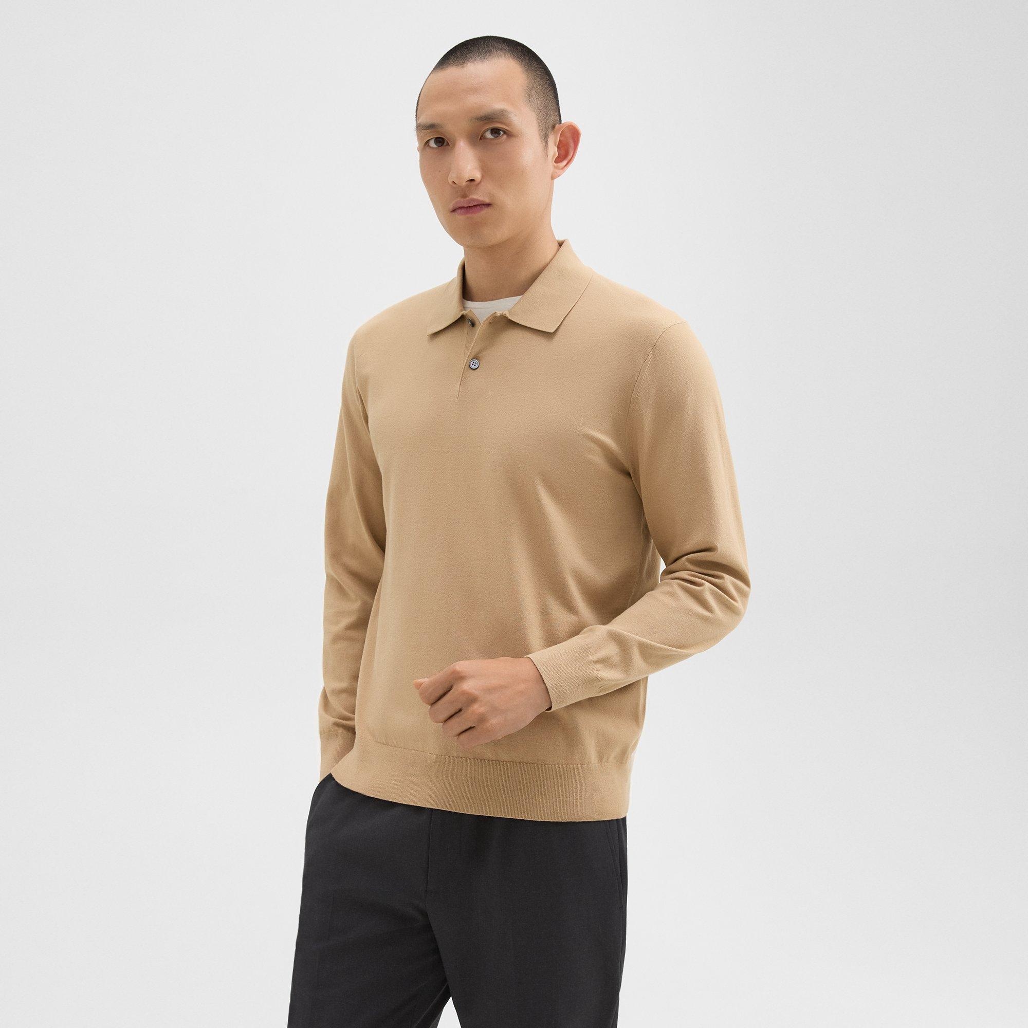 Goris Long-Sleeve Polo Shirt in Light Bilen - 2