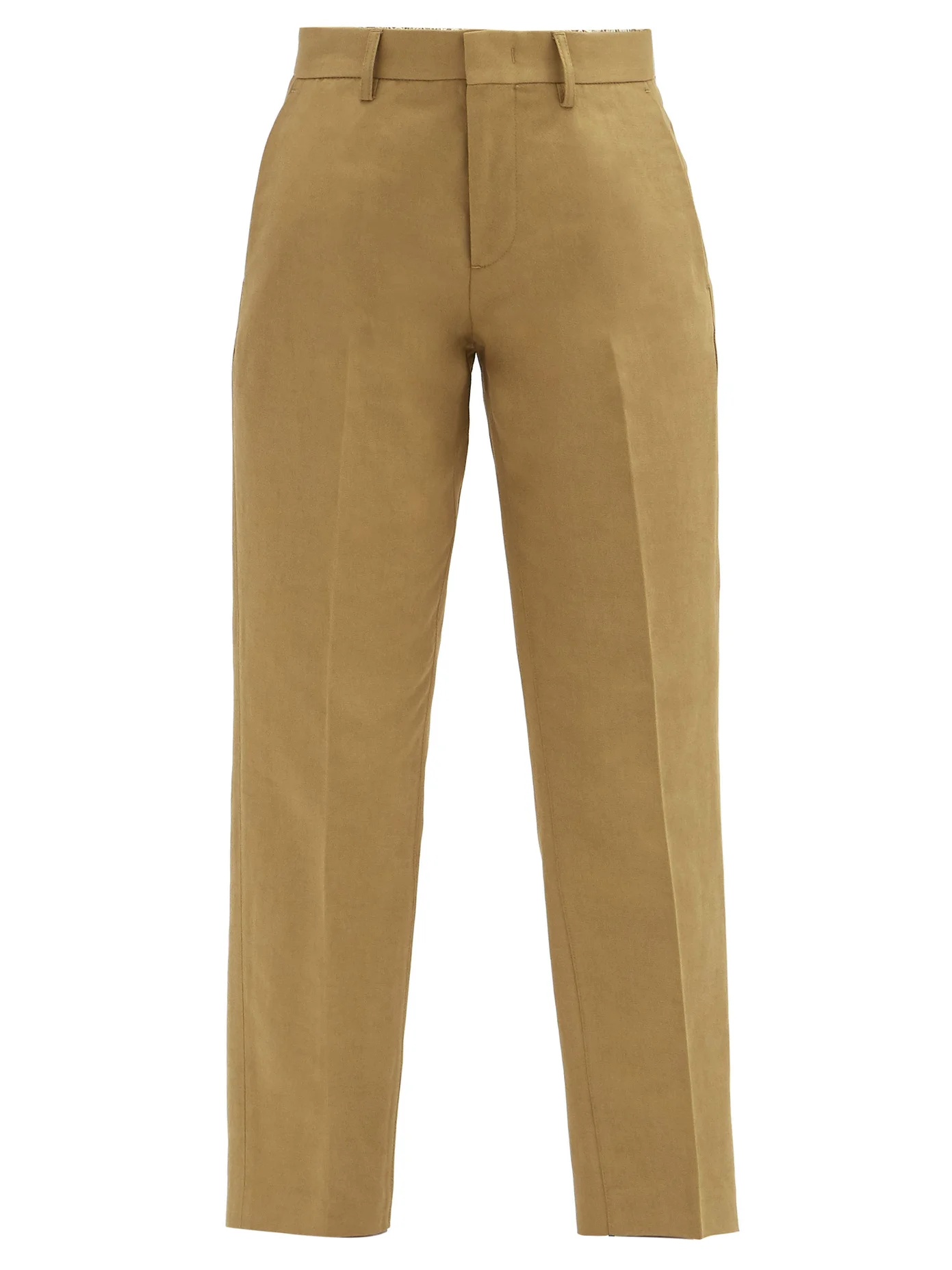 Raphaelle cropped cotton-blend gabardine trousers - 1