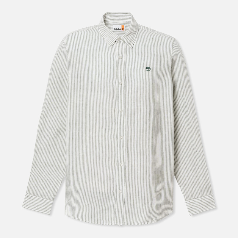 Timberland Men's Mill Brook Regular Fit Linen Shirt outlook