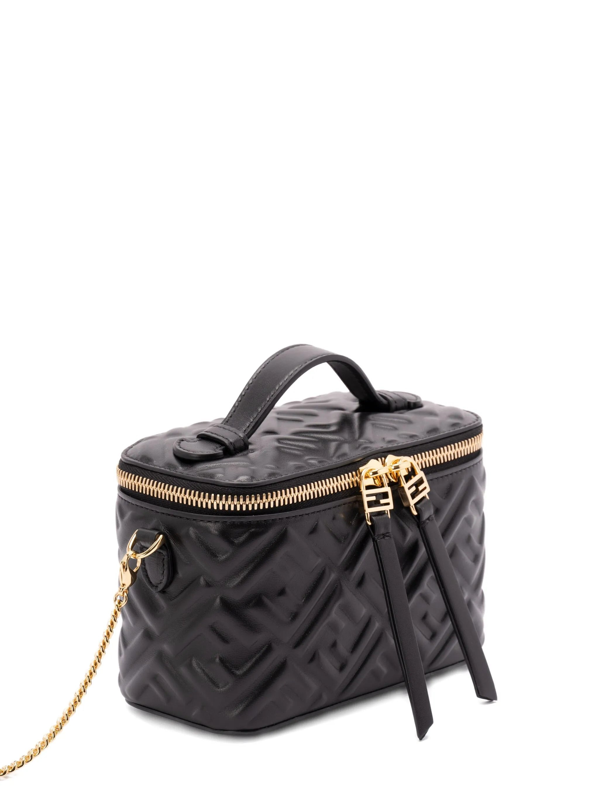 Vanity quilted leather mini crossbody bag - 4