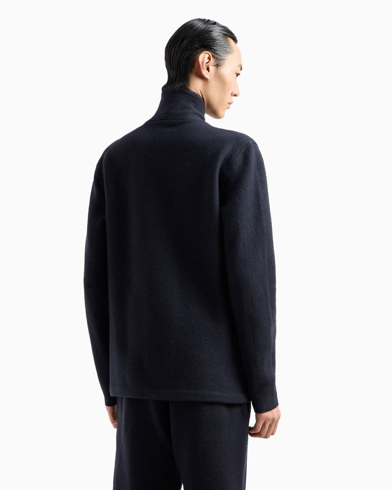 Icon plain-knit virgin-wool jacket 3