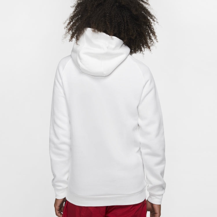 Air Jordan Jumpman Chimney Printing Fleece Stay Warm Pullover White CT4886-100 - 4