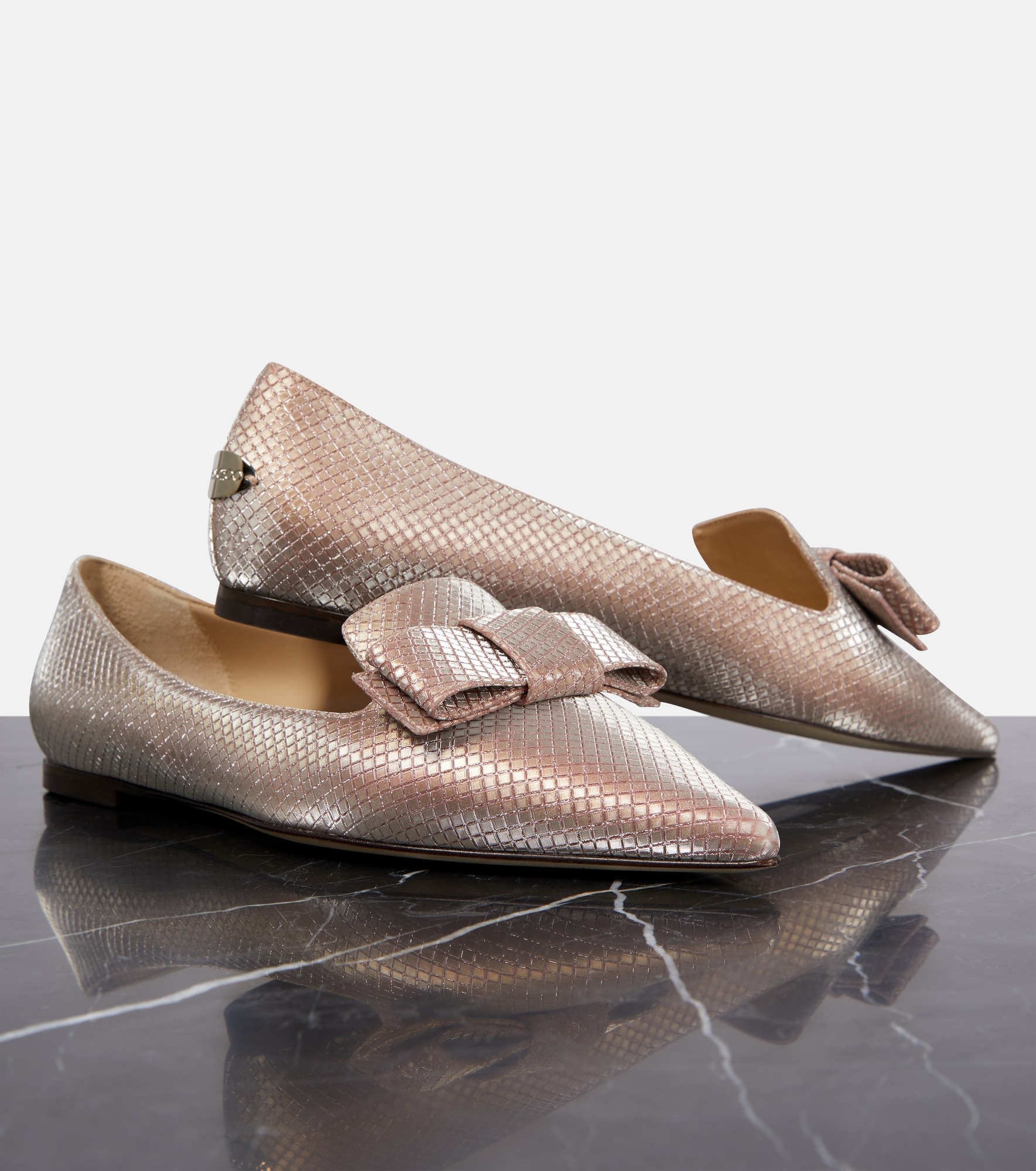 Gala bow-embellished ballet flats - 6