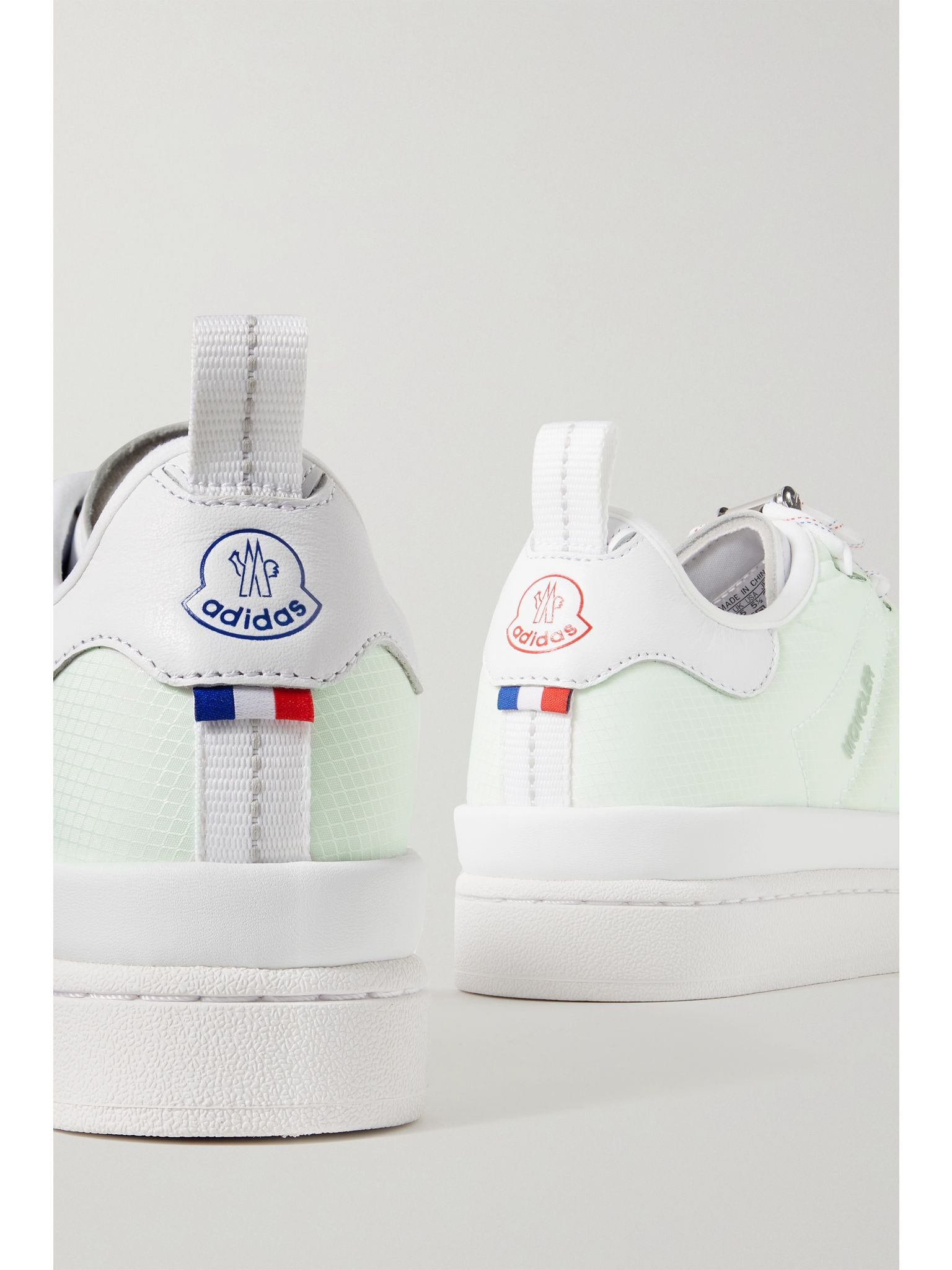 + adidas Originals Campus leather-trimmed ripstop sneakers White - 4