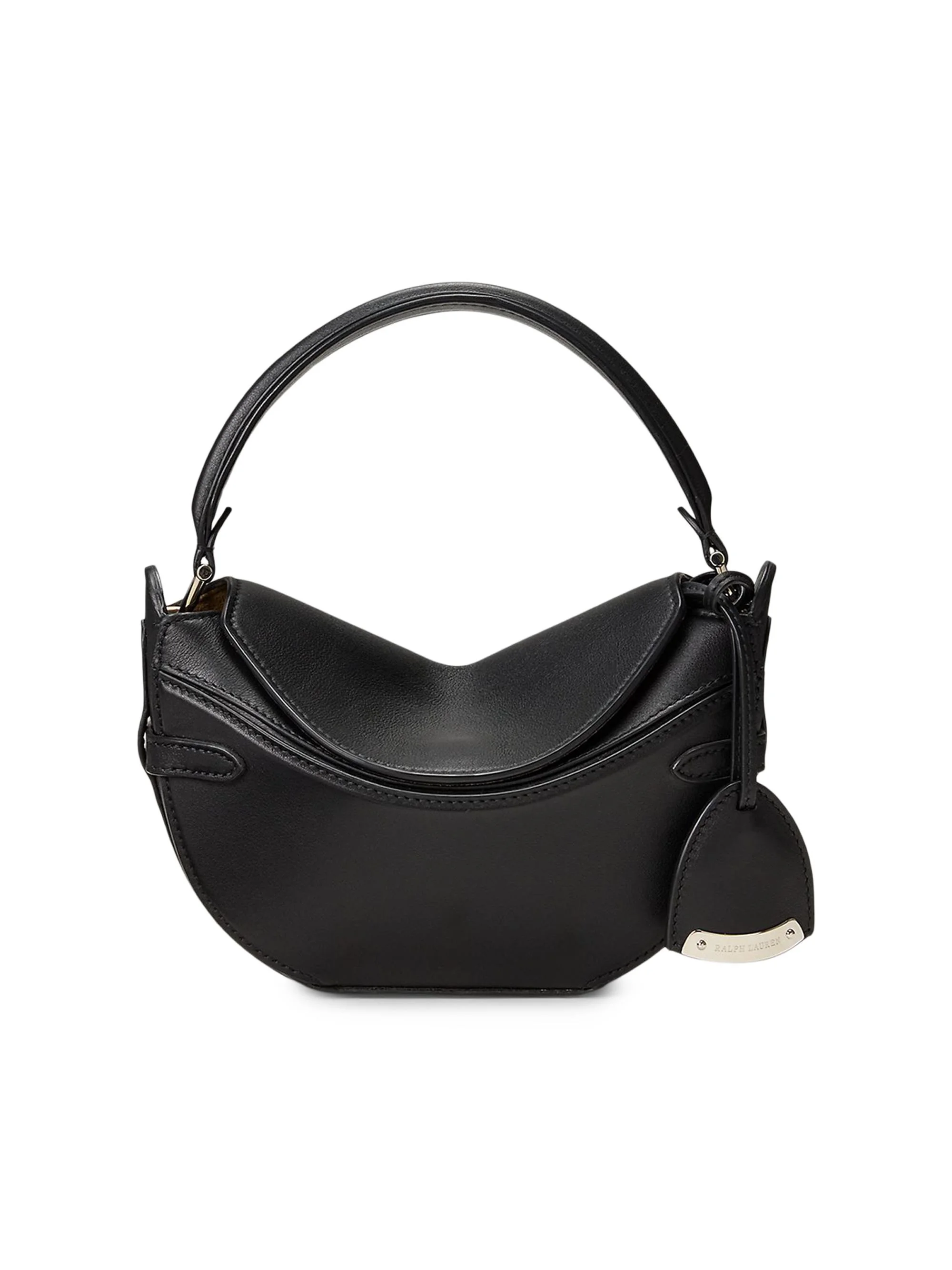 Women's Leather Mini Crossbody Bag - Black - 1