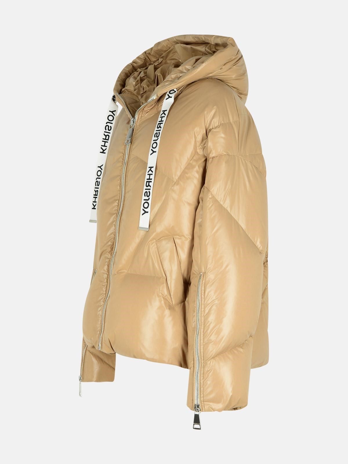 'SHINY' BEIGE POLYAMIDE DOWN JACKET - 2