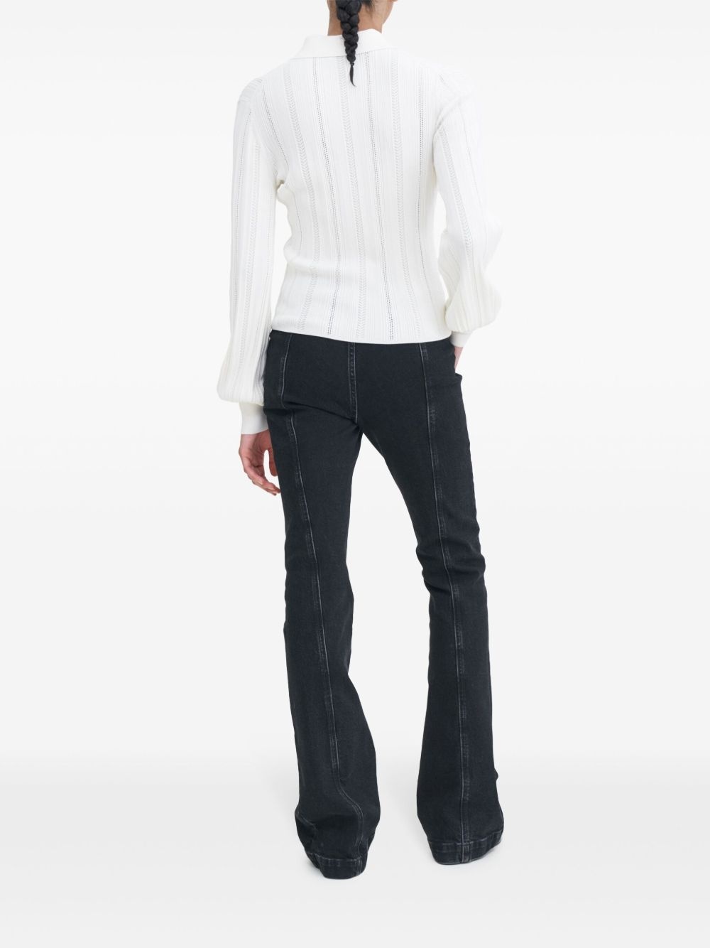 braid-knit cardigan - 3