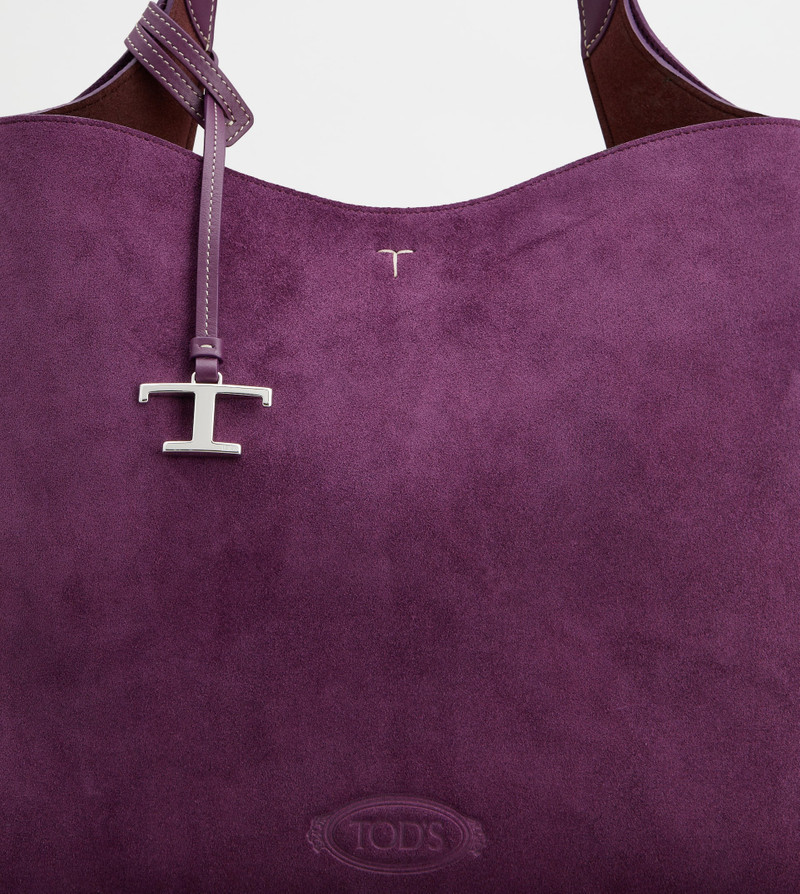 TOD'S BAG IN SUEDE MEDIUM - VIOLET 4
