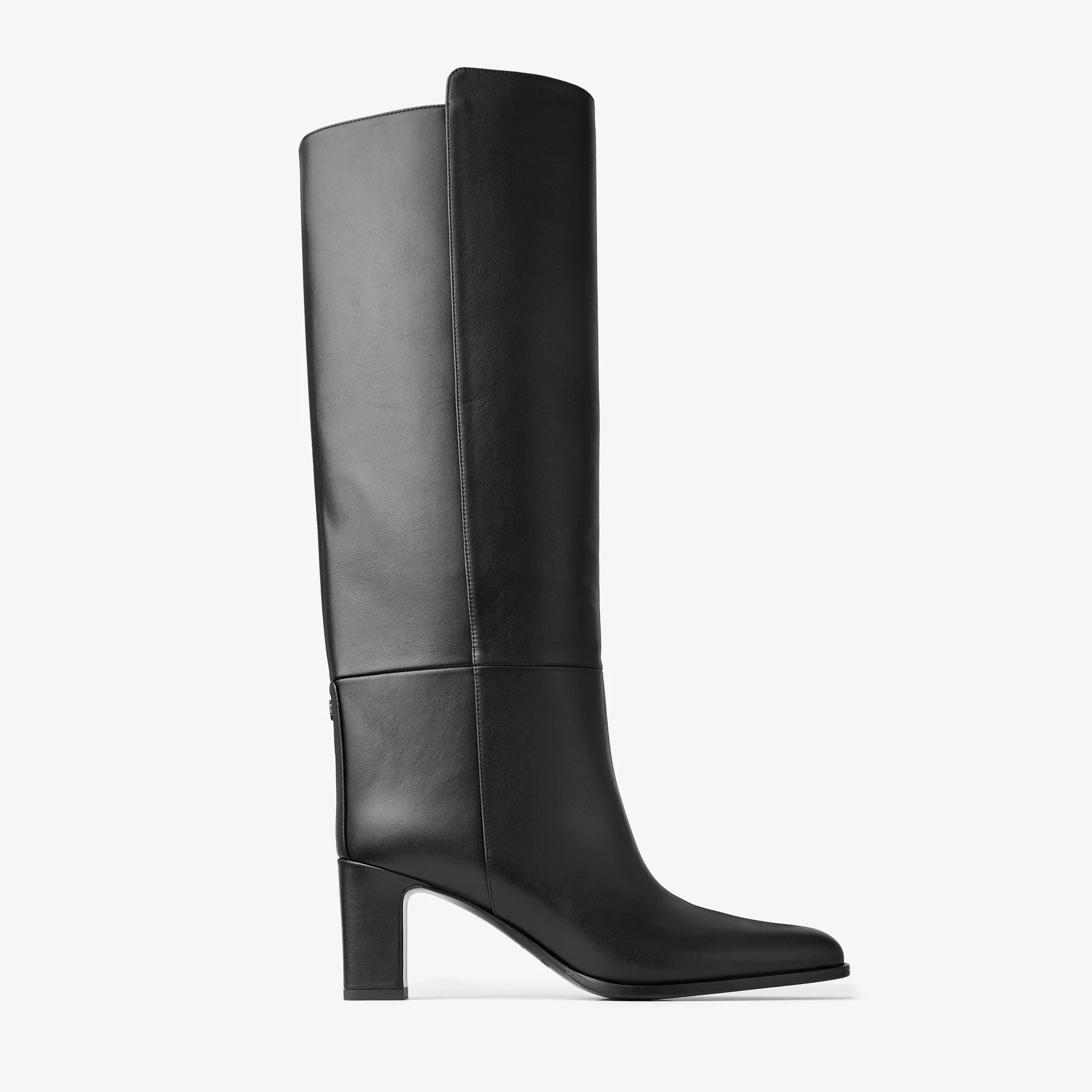 Caly Knee Boot 65 Black Smooth Leather Knee-High Boots - 1