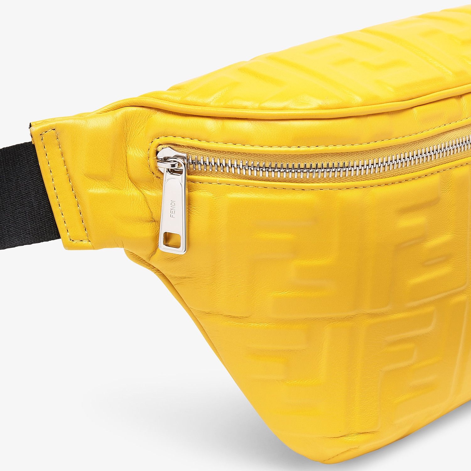 Yellow nappa leather belt bag - 5