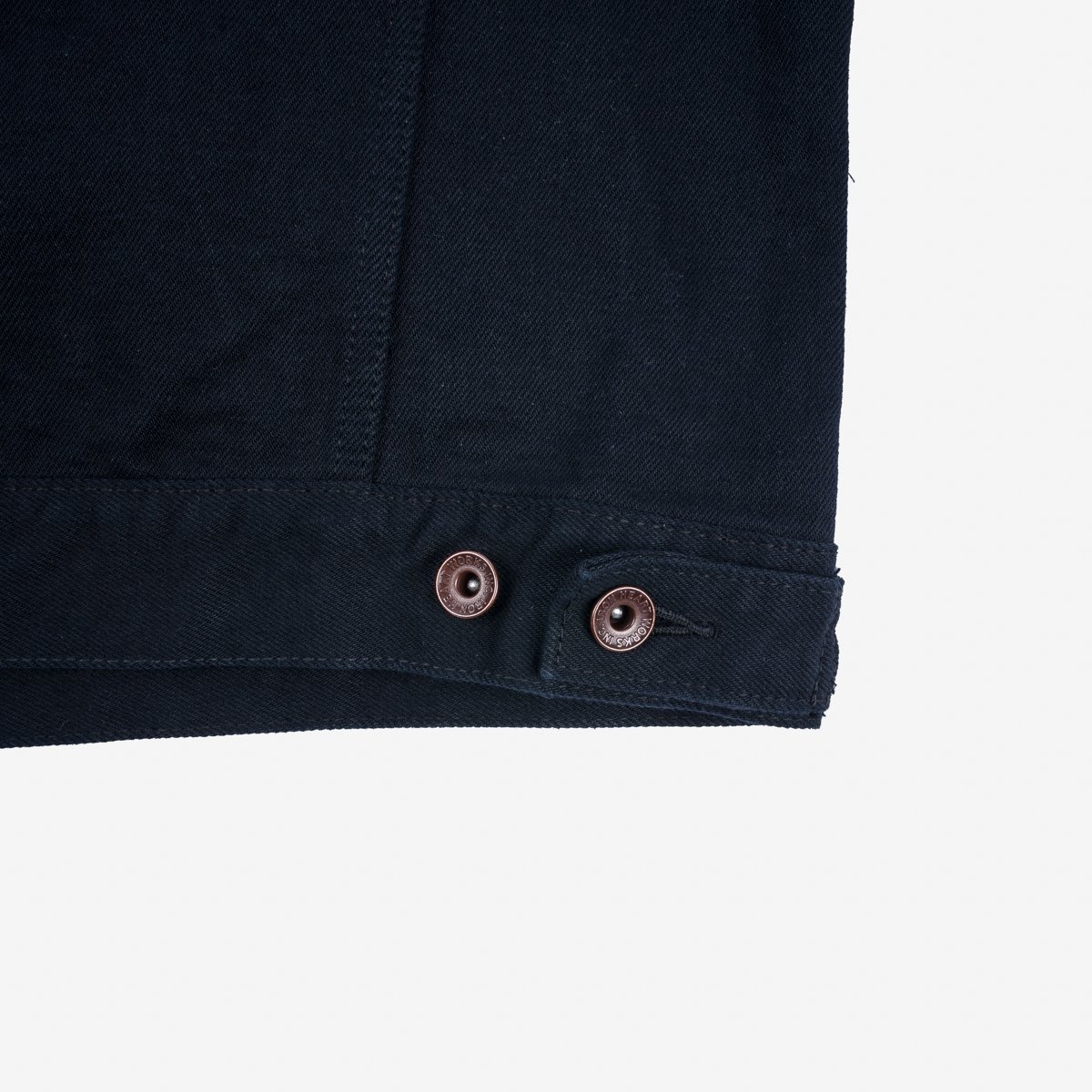 IHJ-132-BLK 14oz Selvedge Modified Type III Jacket - Superblack - 14