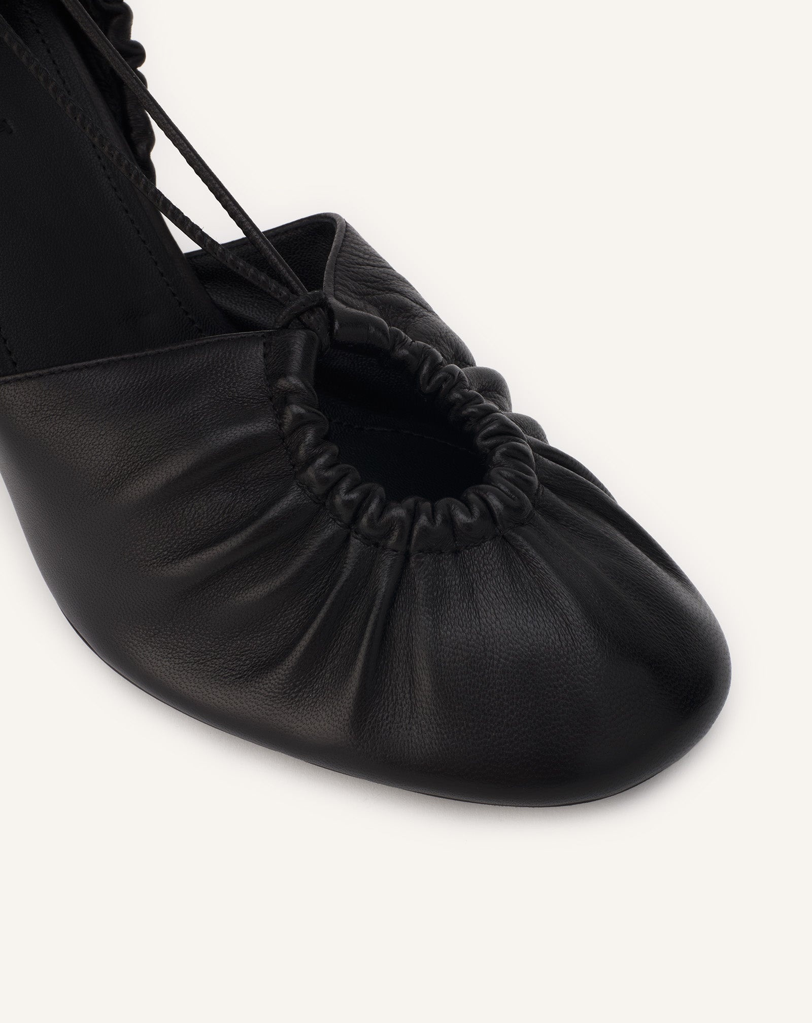 MESURE LACE-UP LEATHER PUMPS - 5
