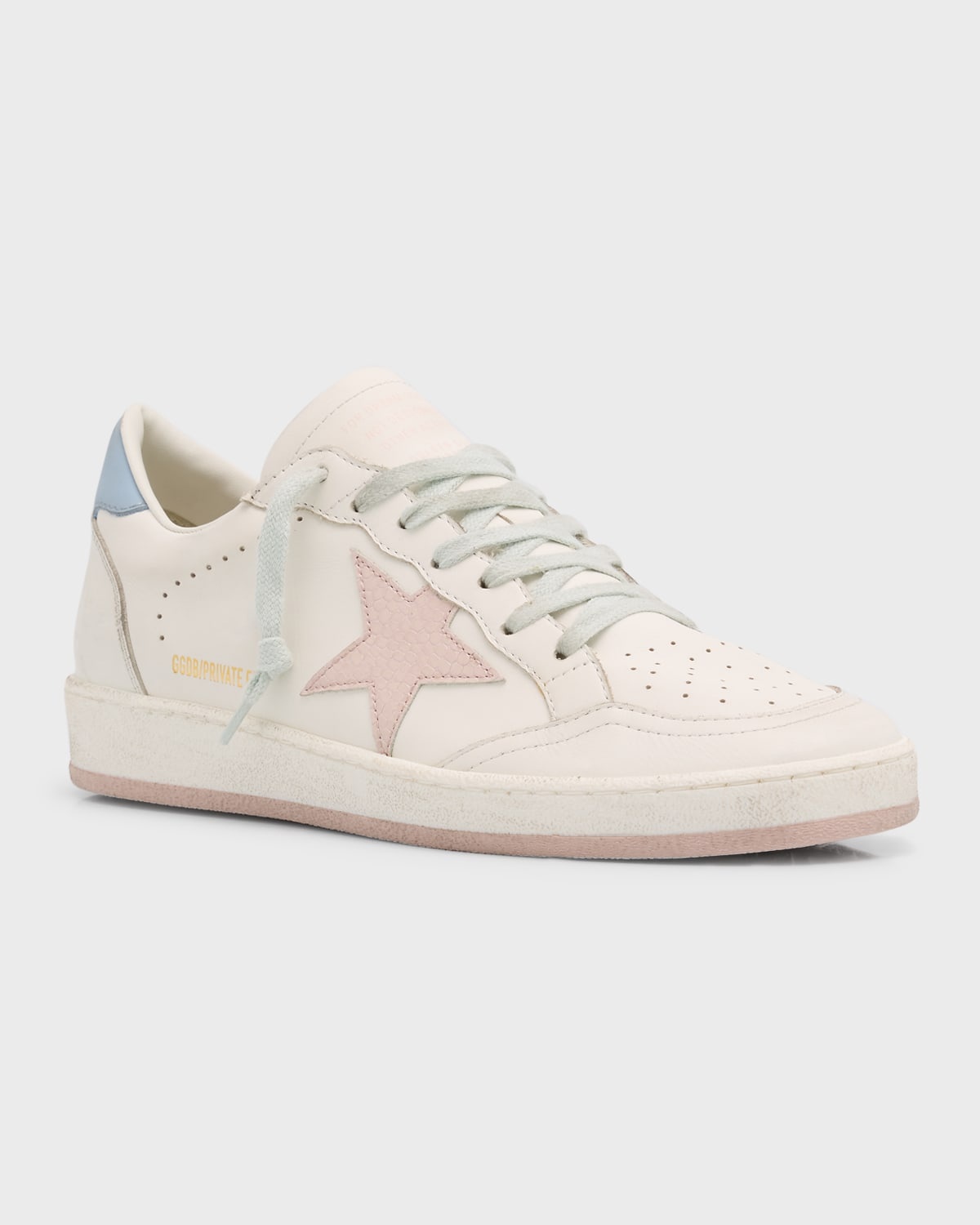 Ballstar Mixed Leather Low-Top Sneakers - 3