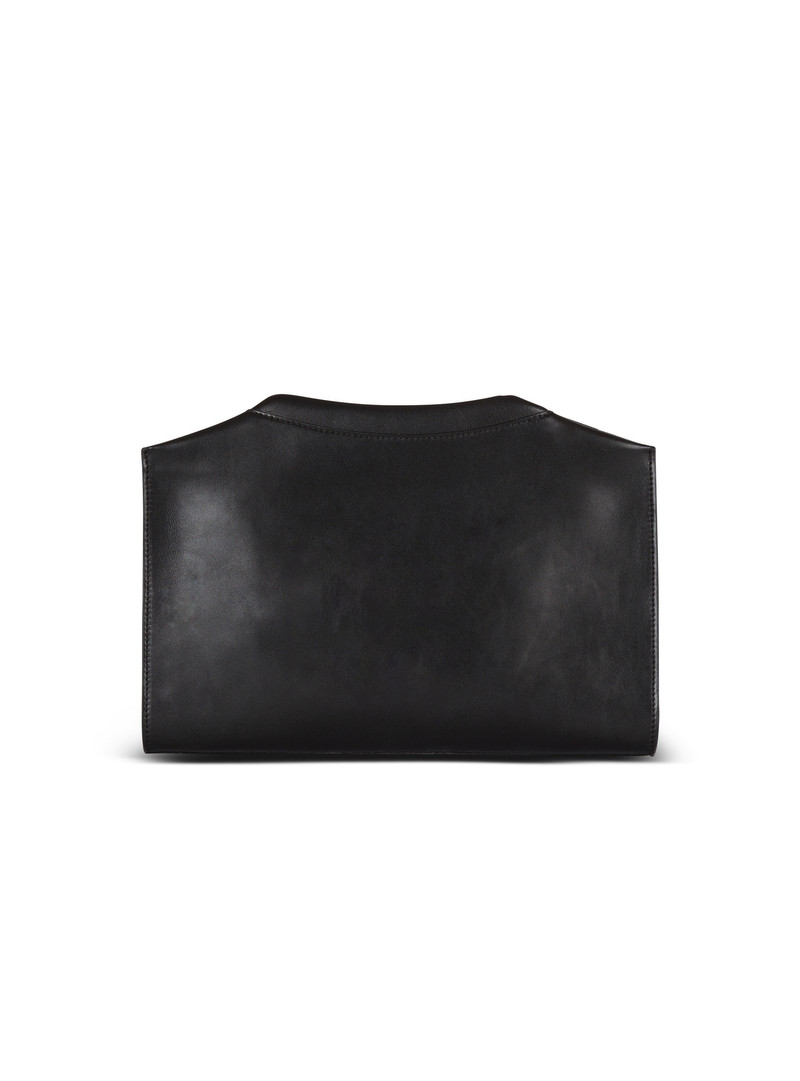 Crewneck zipped calfskin pouch 4