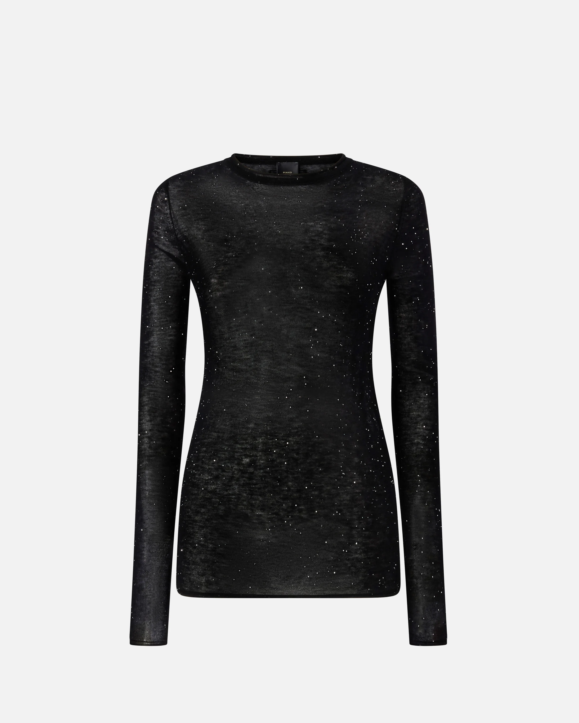CREW-NECK SWEATER WITH SEQUINS - 1