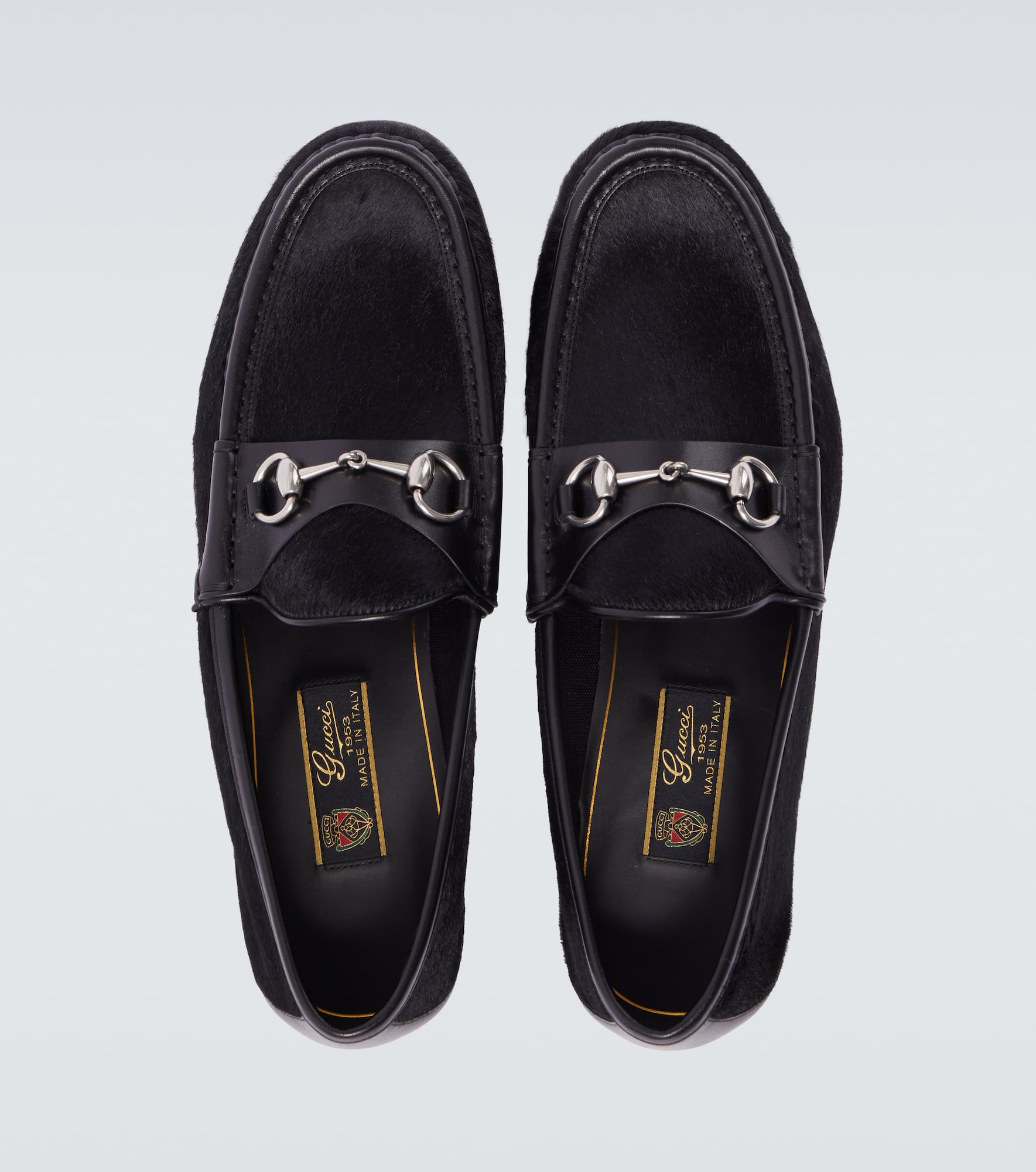 Horsebit calf hair loafers - 4