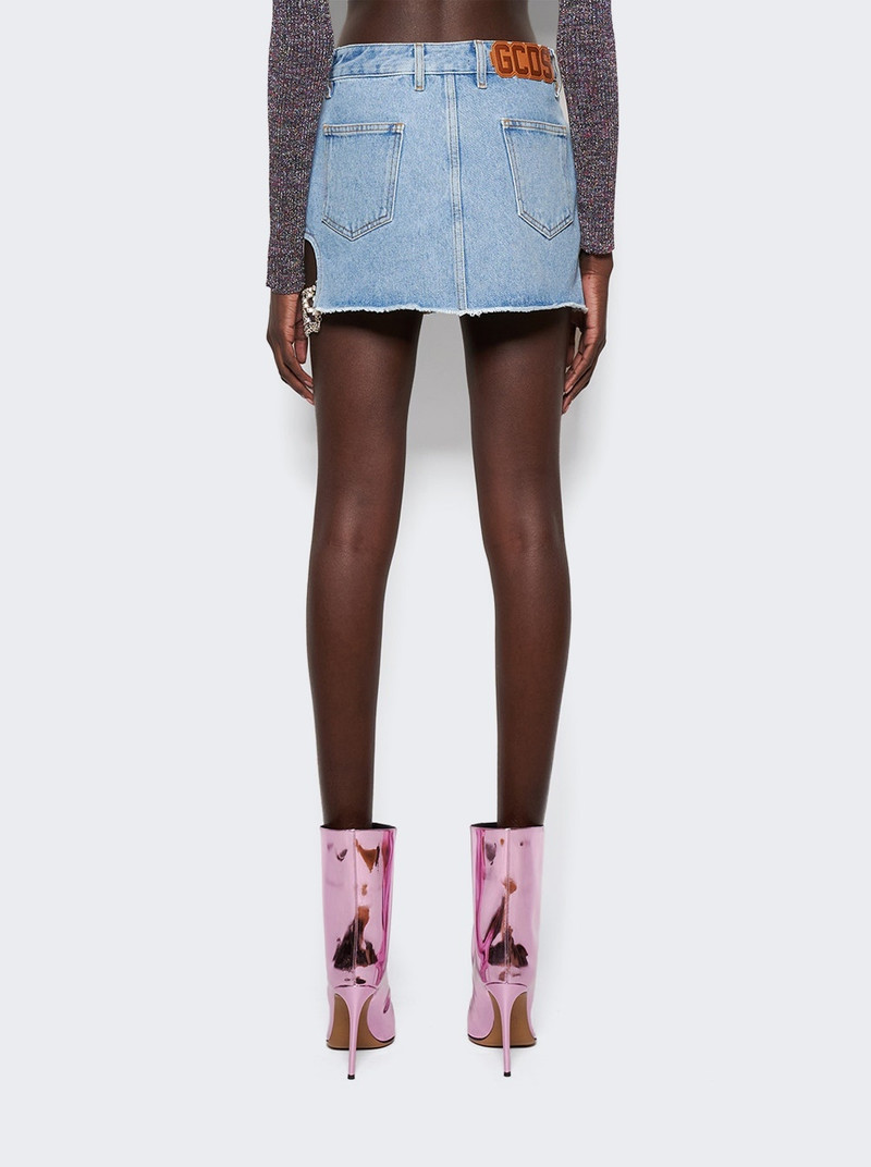Bling Denim Skirt New Light Blue 5