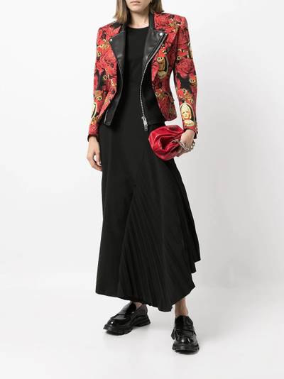 UNDERCOVER abstract-print layered blazer outlook