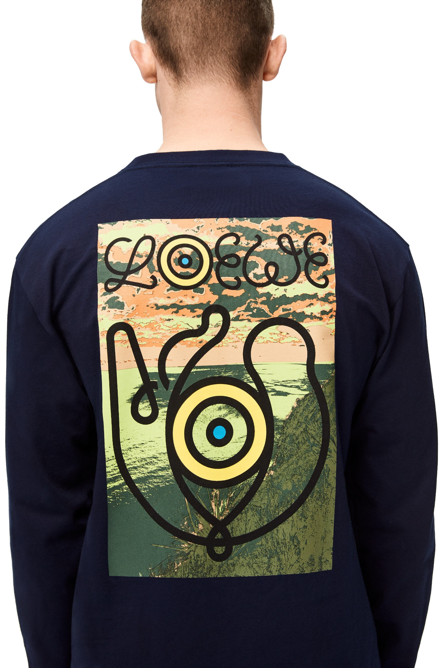 Long sleeve print T-shirt in cotton - 5