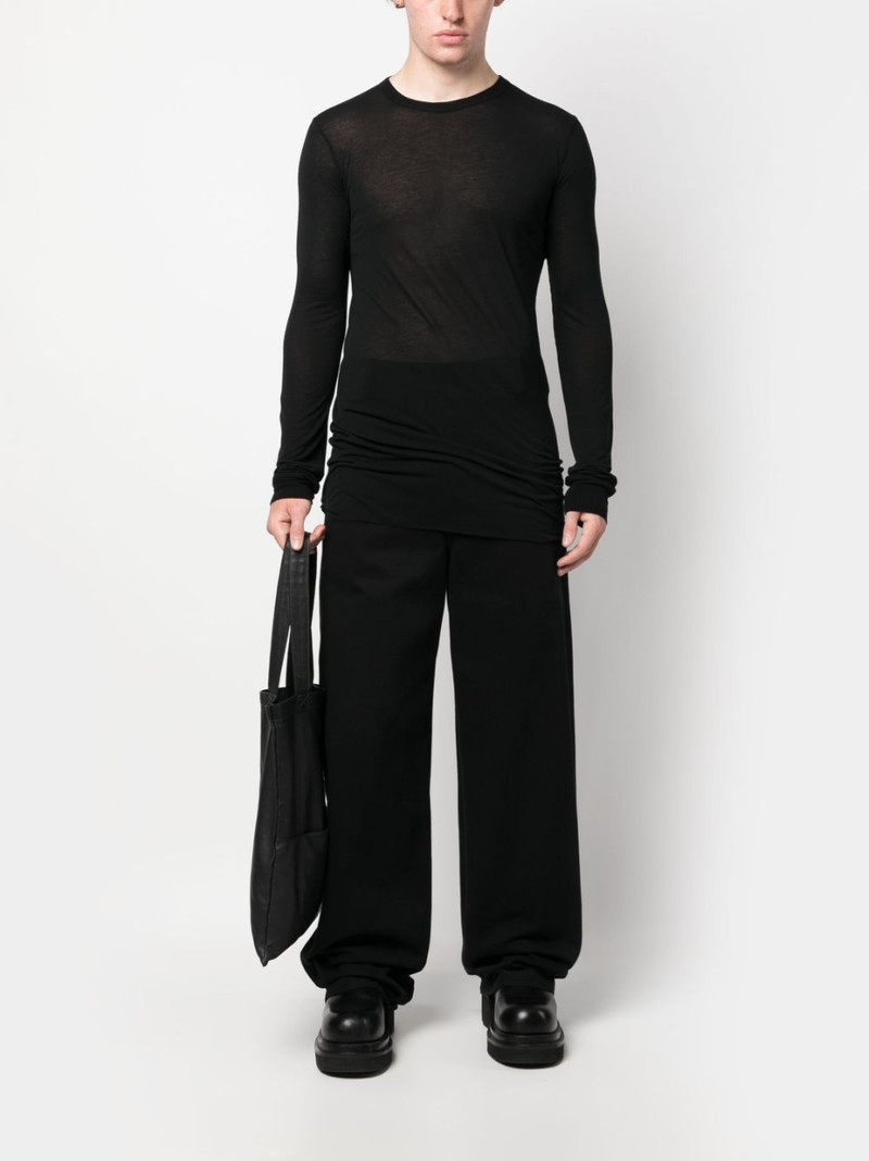 Rick Owens long-sleeved marl-knit T-shirt outlook