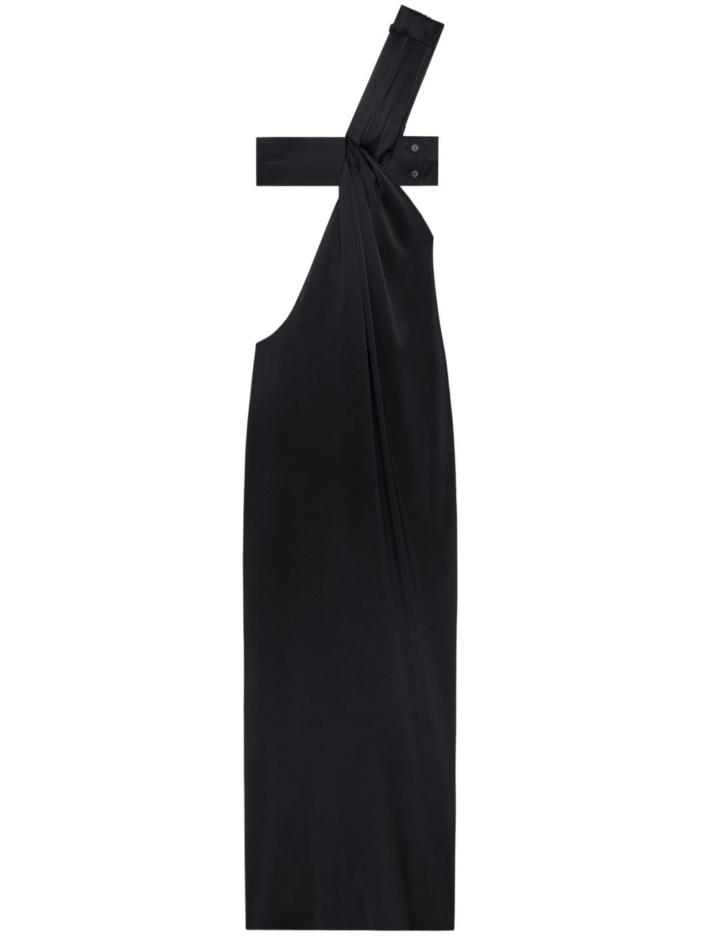 twisted draped dress - 1