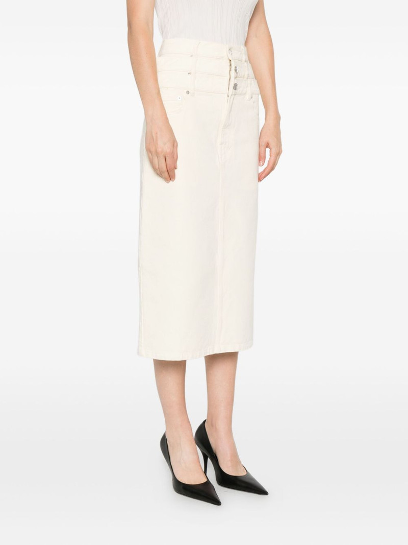 triple layer denim midi skirt 3