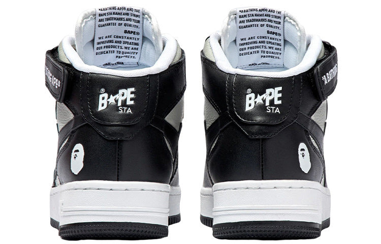 A BATHING APE Bape Sta Mi 'Black Grey' 1I20-191-010-BLACK - 3