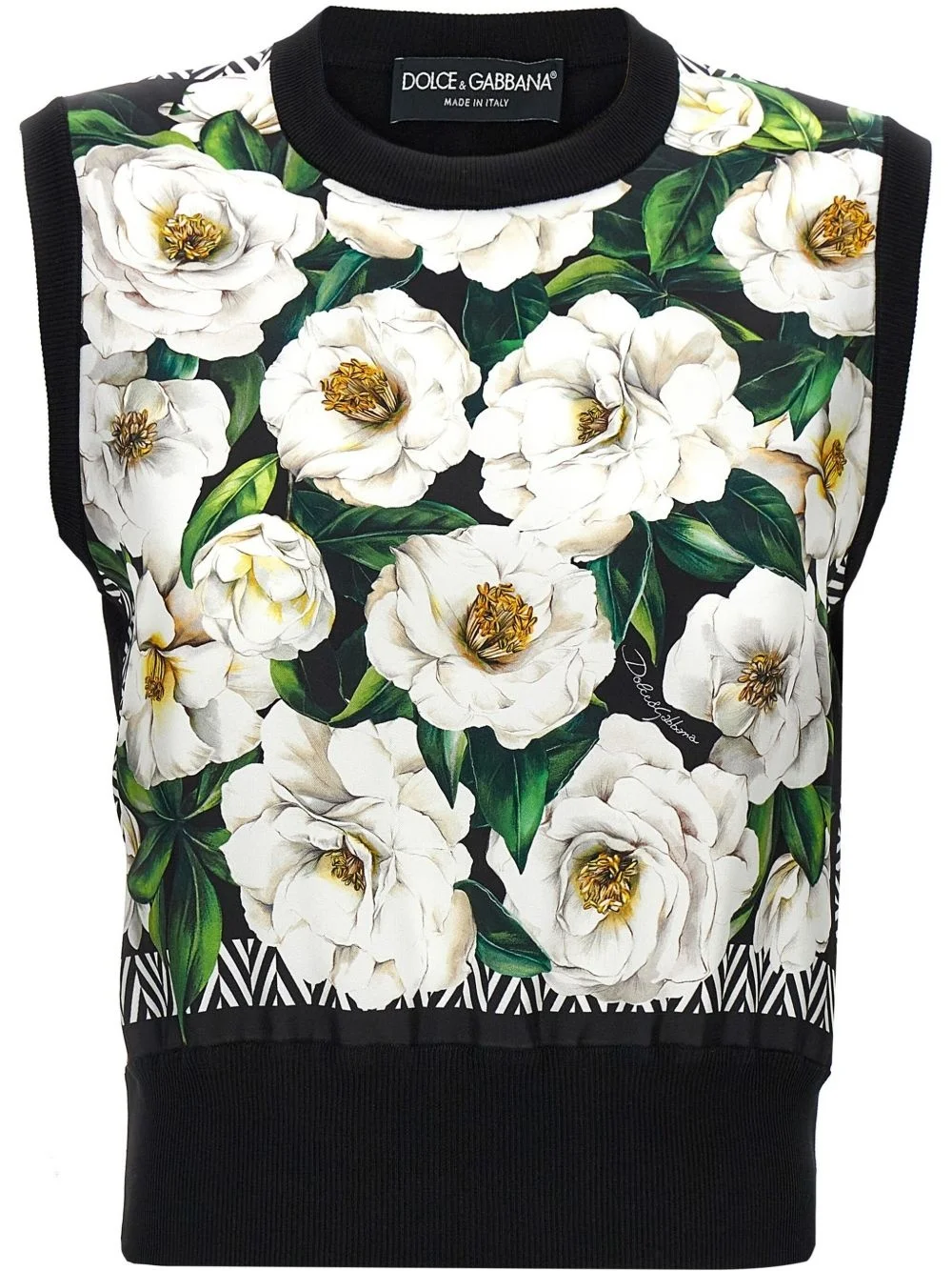 floral-print vest - 1