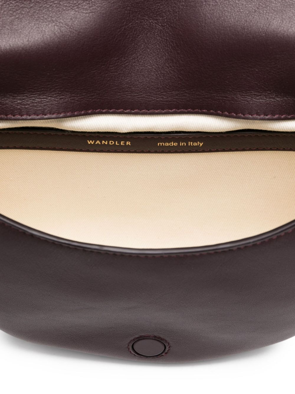 Kate crescent-shaped leather shoulder bag - 5